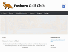 Tablet Screenshot of foxborogolfclub.com